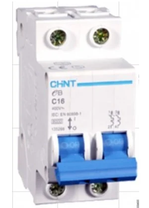 MCB CHINT NXB-125 2P (63,80,100A) 10kA 230V