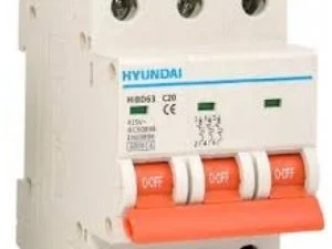Mcb HyunDai HiBD63-N (3P) 6-63A 6kA