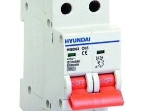 Mcb HyunDai HiBD63-N (3P+N) 6-63A 6kA