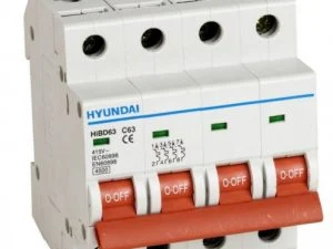 Mcb HyunDai HiBD63-N (4P) 6-63A 6kA