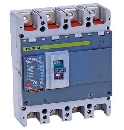 Mccb HyunDai HGM630S-F 4P 500-630 65kA