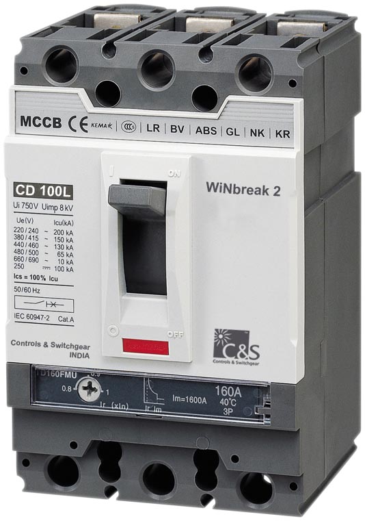 Mccb Cs CS2A3 3P 15-20-30-40-50-60A 10kA