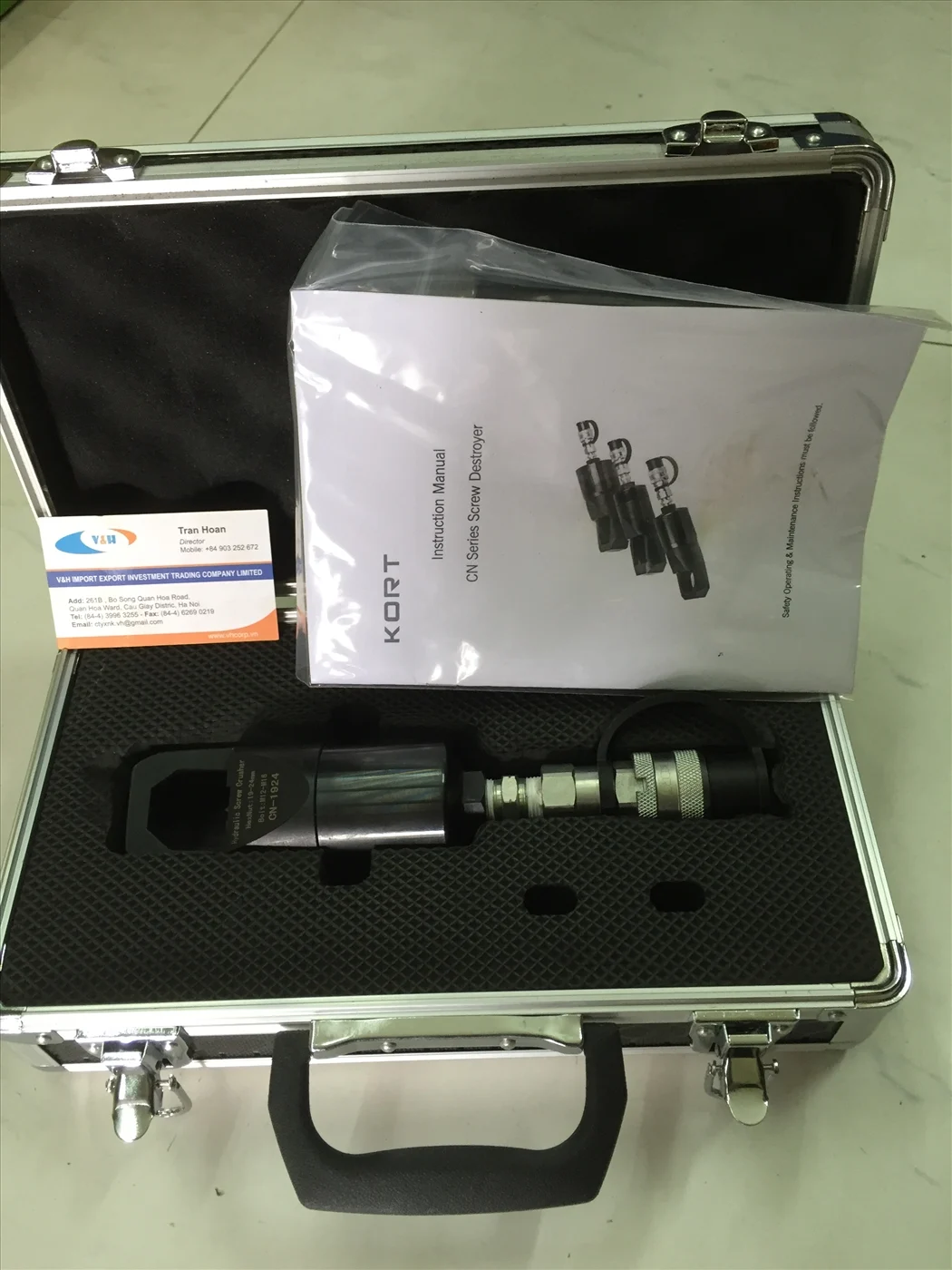 Đầu cắt bulong thủy lực KORT CN-1924
