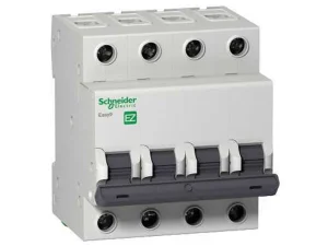 MCB EZ9F34463, Schneider Easy 4P 63A 4.5KA 230/ 400V