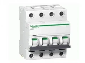 MCB EZ9F34440, Schneider Easy 4P 40A 4.5KA 230/ 400V