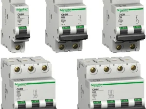 MCB 23849, Schneider C60A - 1P, 6A, 4.5KA, 230/400V