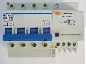 Rcbo CHINT DZ47LE 4P 50,60A 30mA