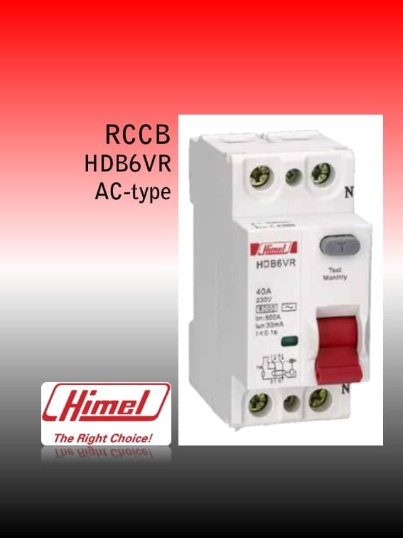 Rccb Himel HDB6VR240YC 2P 40A 100mA