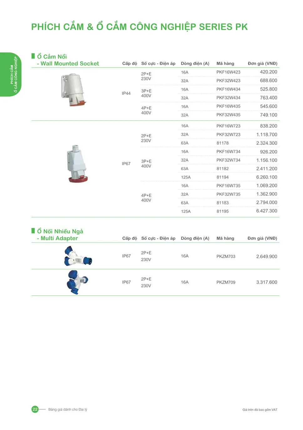 Bảng giá Schneider 2026 (dành cho đại lý) - Trang 22)