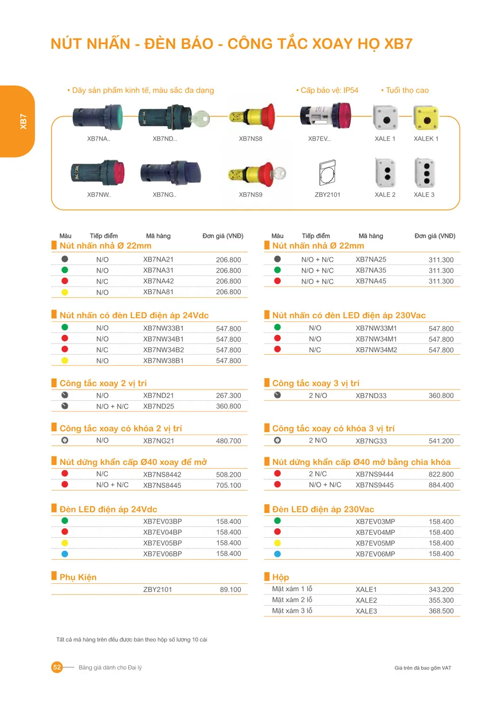 Bảng giá Schneider 2026 (dành cho đại lý) - Trang 52)