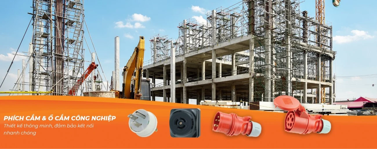 PHÍCH CẮM, Ổ CẮM CÔNG NGHIỆP - Thiết bị điện Hải Đăng